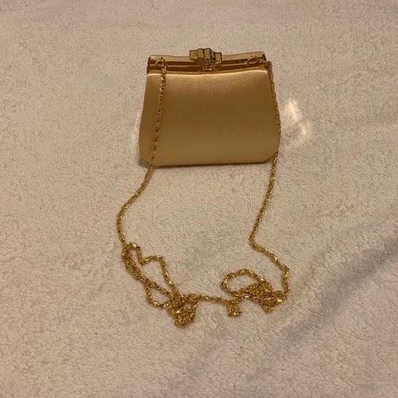 Gold Satin Clutch - Picture 11 of 16